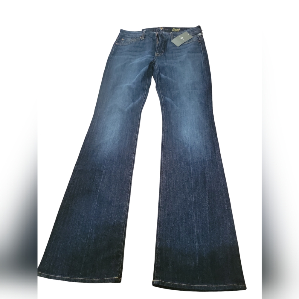 7 For All Mankind Women's Boot Cut Jeans - Dark Blue